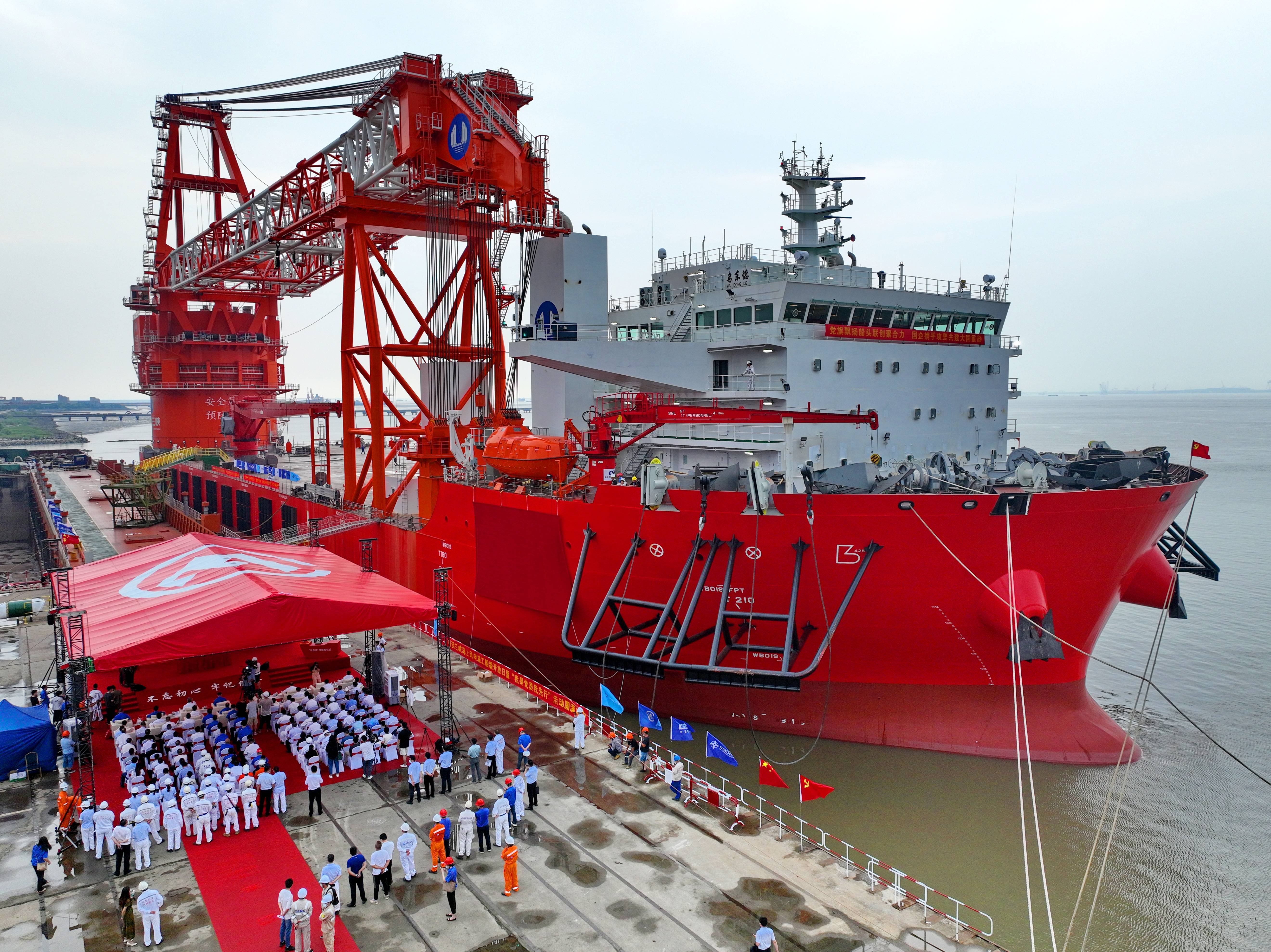 “乌东德”、“白鹤滩”<strong></p>
<p>国内两大比特币</strong>，国内两大海上风电利器分别交付下水