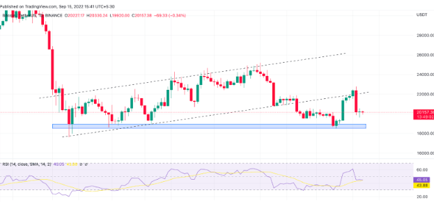 这是比特币（BTC）价格将在重大崩盘前出现短期反弹的时候<strong></p>
<p>比特币价格今日的价格</strong>！