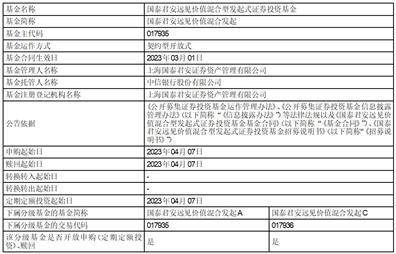 国泰君安远见价值混合型发起式证券投资基金开放日常申购、赎回和定期定额投资业务的公告
