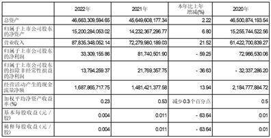 白银有色集团股份有限公司2022年度报告摘要