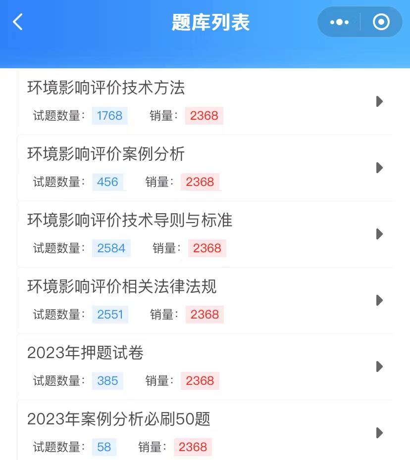 环境影响评价工程师高频刷题备考软件<strong></p>
<p>刷站软件</strong>！同步教材刷题实战练习！