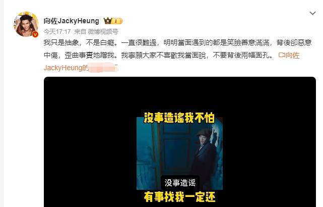 向佐再发文回应扇巴掌事件：<strong></p>
<p>v币</strong>我只是抽象不是白痴