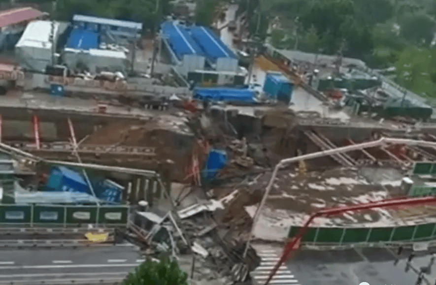 深圳一施工现场发生坍塌<strong></p>
<p>比特币矿池</strong>，13名作业人员失联