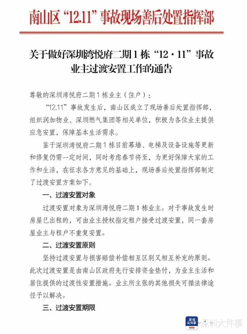 深圳湾悦府事故过渡安置方案已制定<strong></p>
<p>打击比特币挖矿</strong>，可选现金或酒店过渡安置