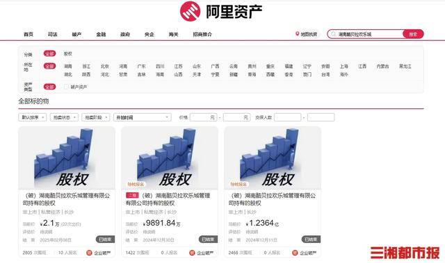 起拍价从1亿降至1元<strong></p>
<p>和讯期货</strong>，湖南酷贝拉旗下股权2.1万元被拍走