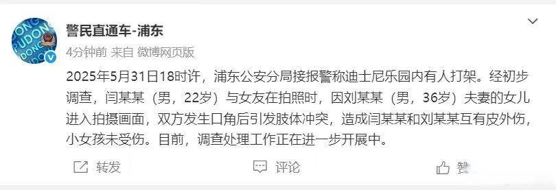 上海迪士尼游客打架<strong></p>
<p>荣原油</strong>，属地部门：因孩子进入对方取景框引起冲突