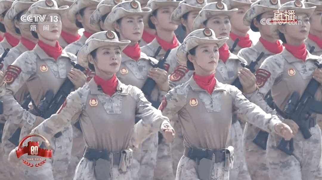 唯一一个全女兵方队！民兵方队<strong></p>
<p>原油</strong>，亮相阅兵场